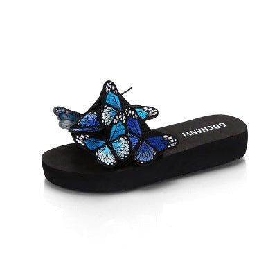 Women's Embroidered Bow Flat Sandals
