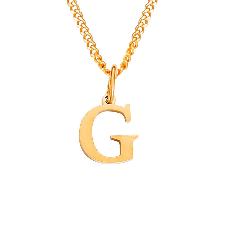 The Monogram — 14K Gold-Plated Personalized Initial Necklace