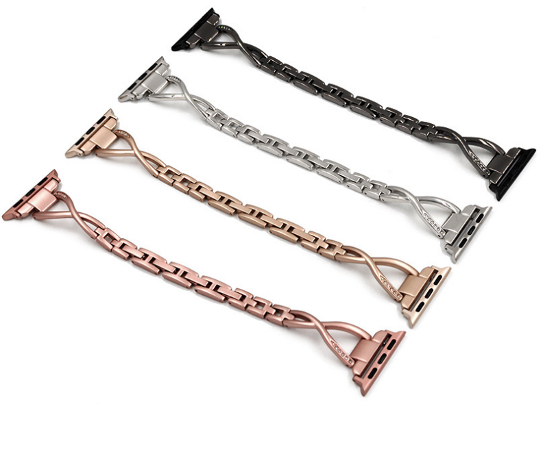 The Circuit — Diamond-Set Stainless Steel Watch Band