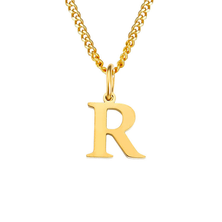 The Monogram — 14K Gold-Plated Personalized Initial Necklace
