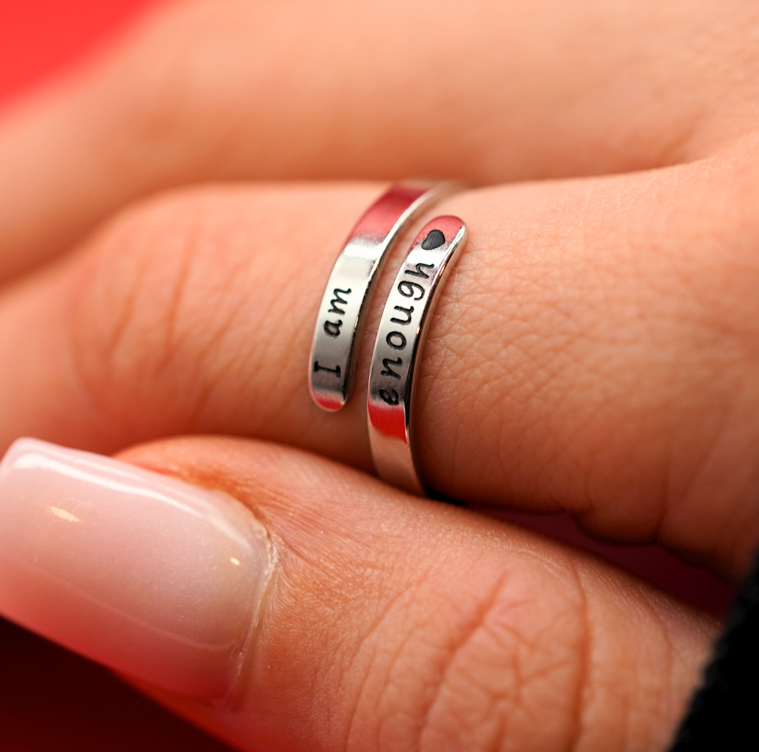 The Affirmation — I Am Enough Empowerment Ring