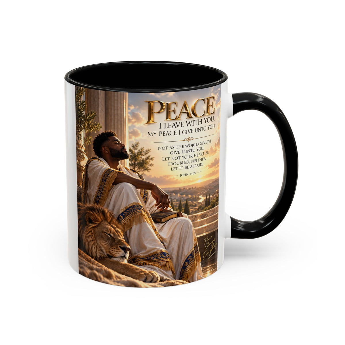 Peace & Promise™ Christian Coffee Mug | “Peace I Leave With You” — John 14:27