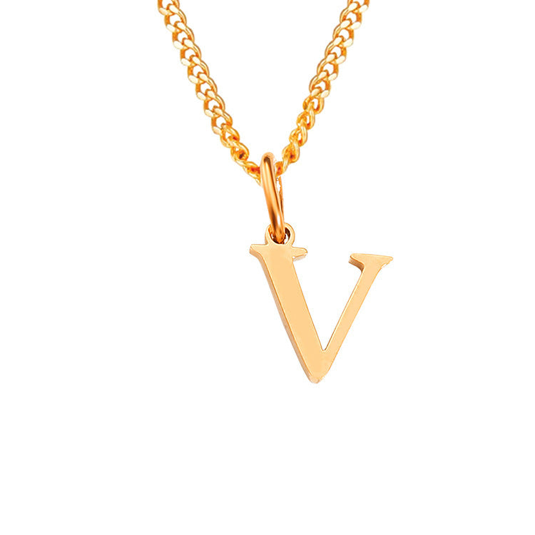 The Monogram — 14K Gold-Plated Personalized Initial Necklace