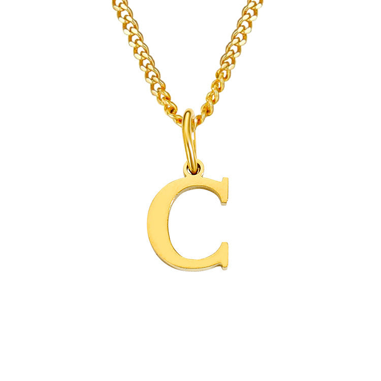 The Monogram — 14K Gold-Plated Personalized Initial Necklace