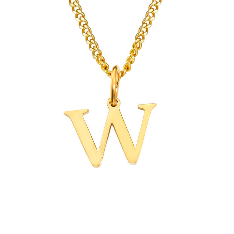 The Monogram — 14K Gold-Plated Personalized Initial Necklace