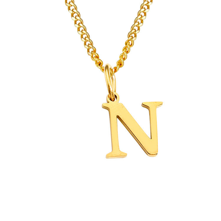 The Monogram — 14K Gold-Plated Personalized Initial Necklace