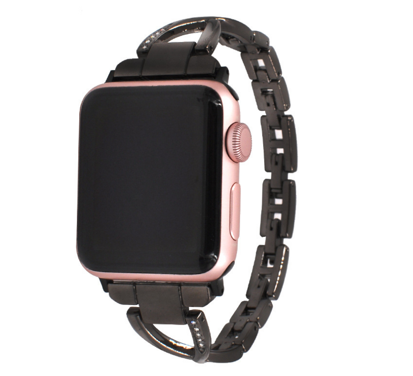 The Circuit — Diamond-Set Stainless Steel Watch Band