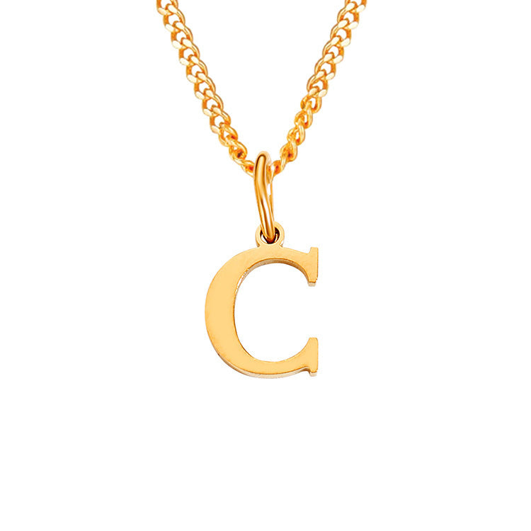 The Monogram — 14K Gold-Plated Personalized Initial Necklace