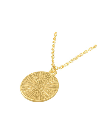 The Sovereign — Mystic Ocean Retro Gold Coin Pendant