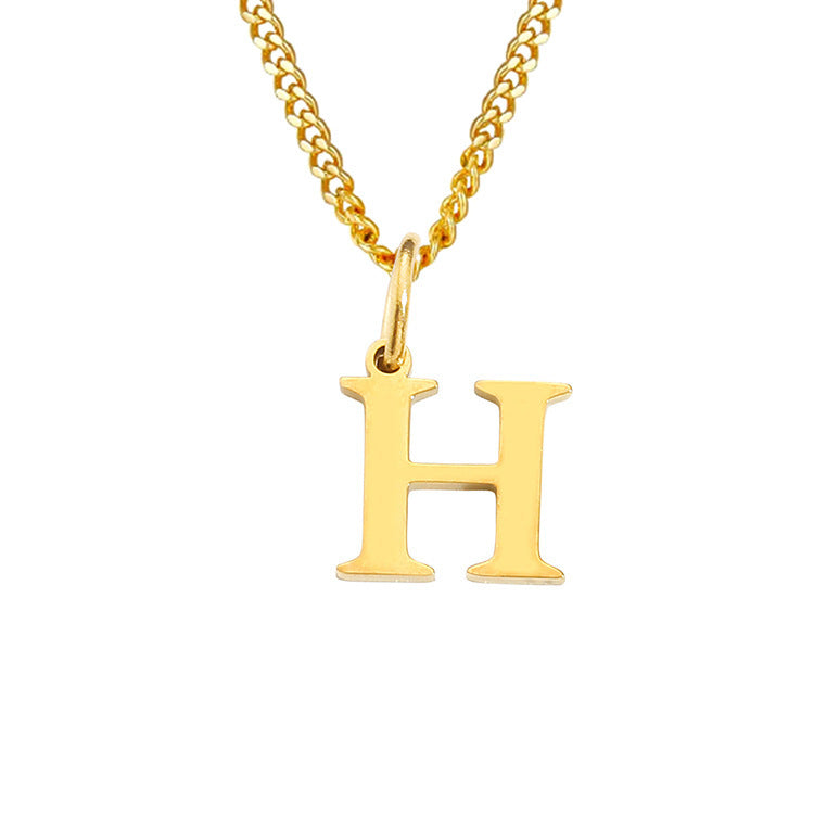 The Monogram — 14K Gold-Plated Personalized Initial Necklace