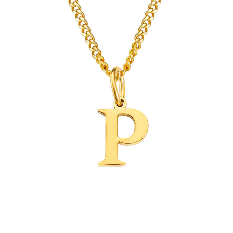 The Monogram — 14K Gold-Plated Personalized Initial Necklace