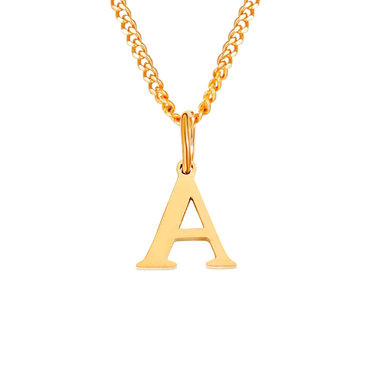 The Monogram — 14K Gold-Plated Personalized Initial Necklace