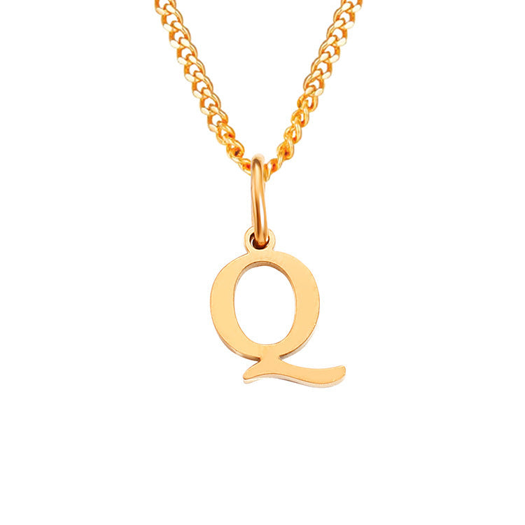 The Monogram — 14K Gold-Plated Personalized Initial Necklace