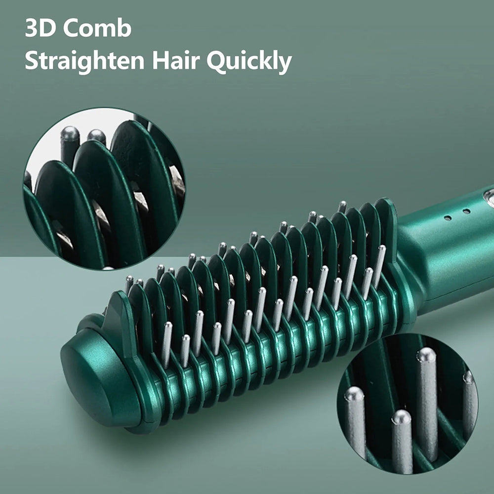 The Glam — Dual-Purpose Electric Curling & Straightening Comb
