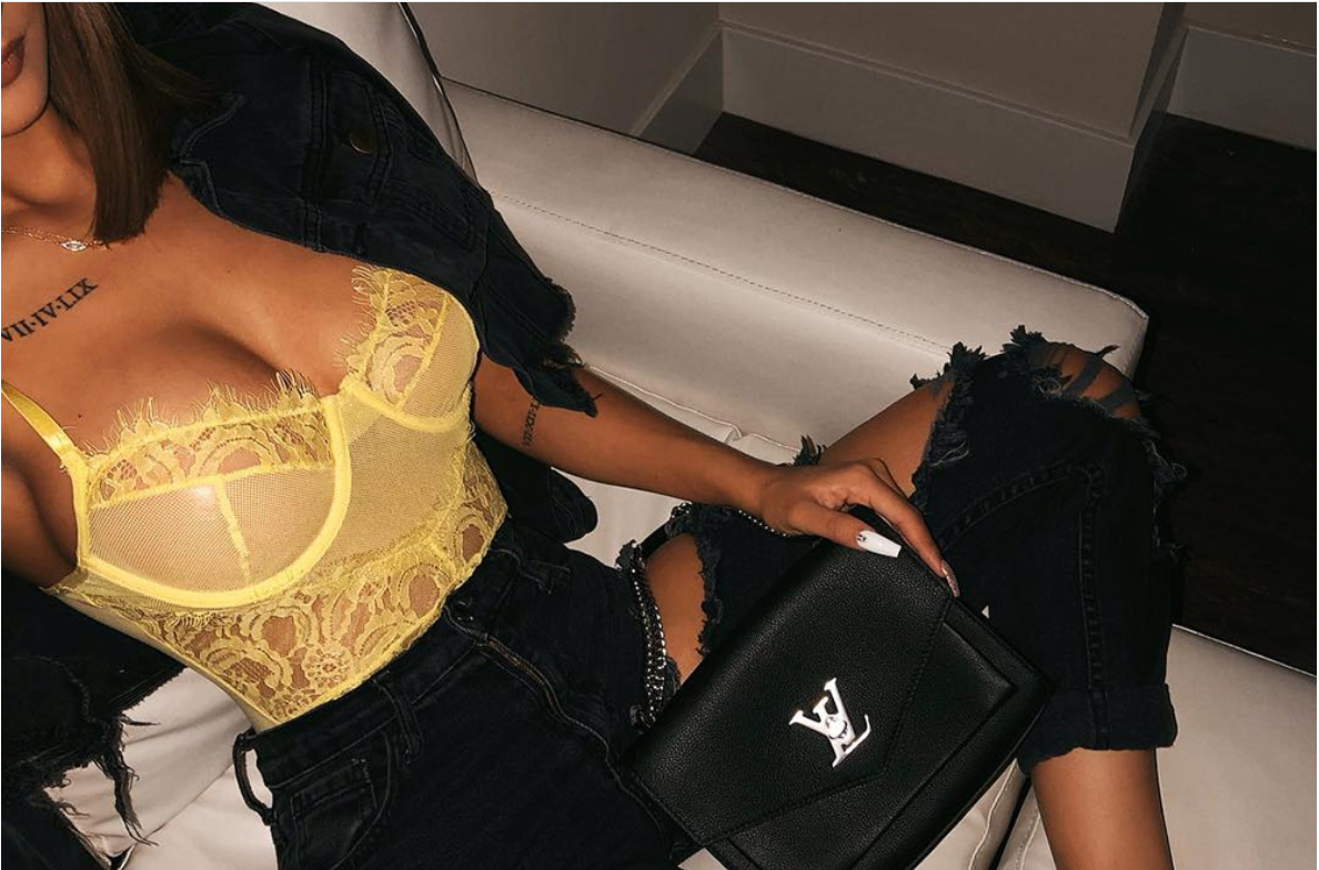 The Boudoir — Floral Lace Bodysuit Lingerie