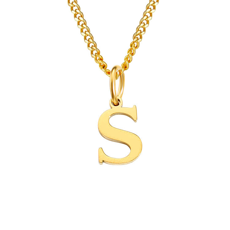 The Monogram — 14K Gold-Plated Personalized Initial Necklace