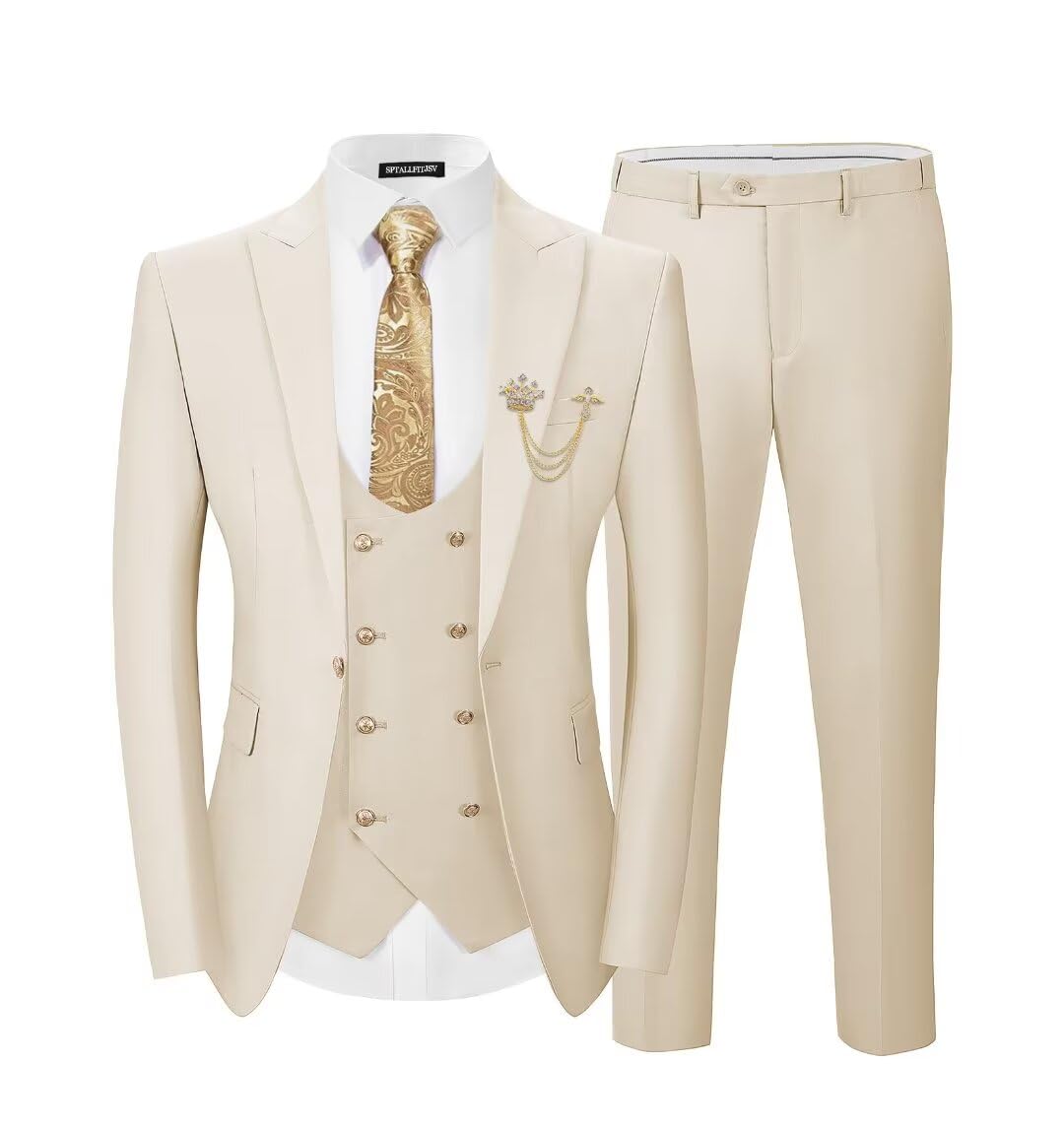 The Sovereign — 3-Piece Slim Fit Burgundy Tuxedo Set