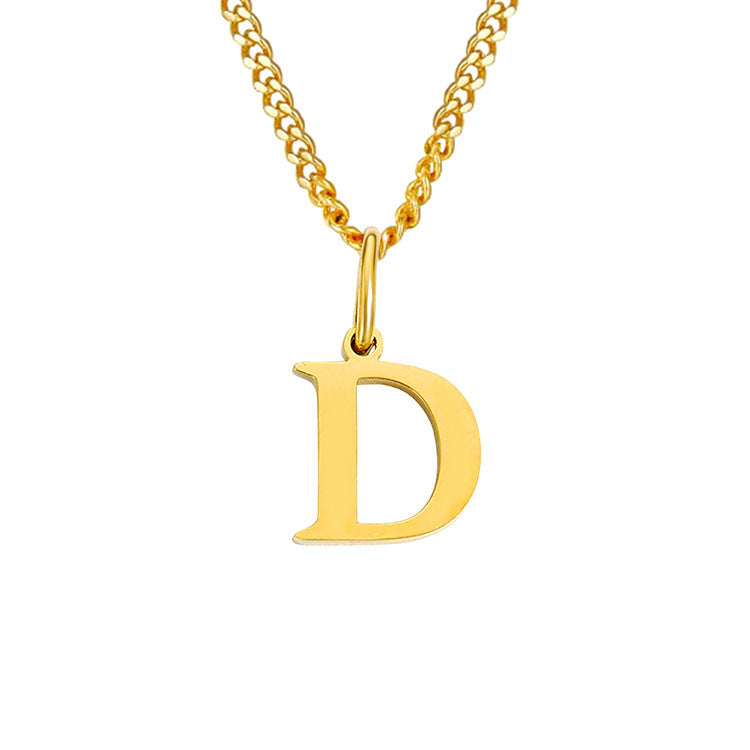 The Monogram — 14K Gold-Plated Personalized Initial Necklace