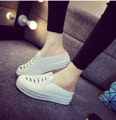Women's Rivet Wedge Platform Thick Sole Shoes