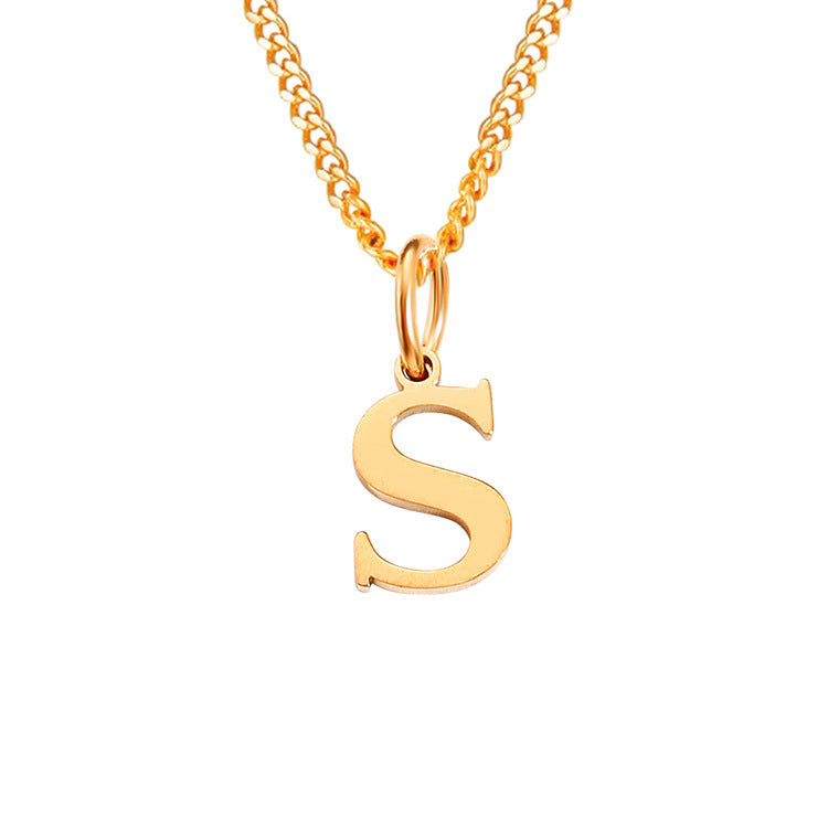 The Monogram — 14K Gold-Plated Personalized Initial Necklace