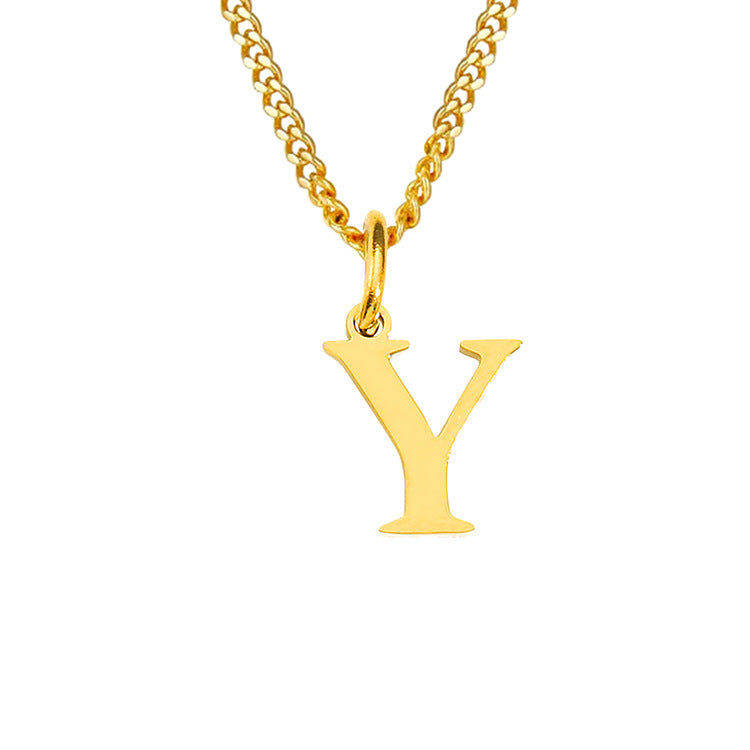 The Monogram — 14K Gold-Plated Personalized Initial Necklace