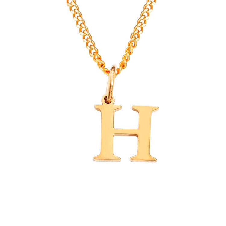 The Monogram — 14K Gold-Plated Personalized Initial Necklace