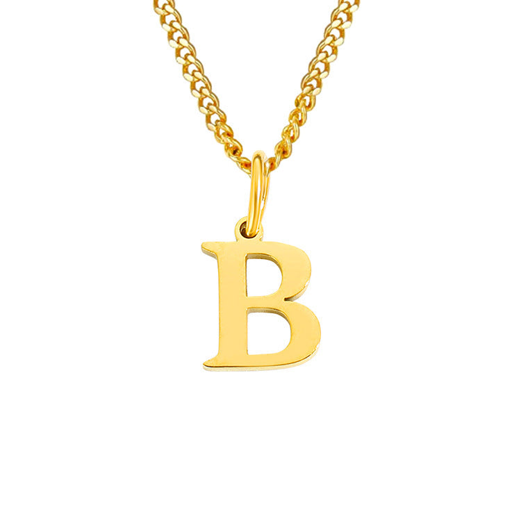 The Monogram — 14K Gold-Plated Personalized Initial Necklace