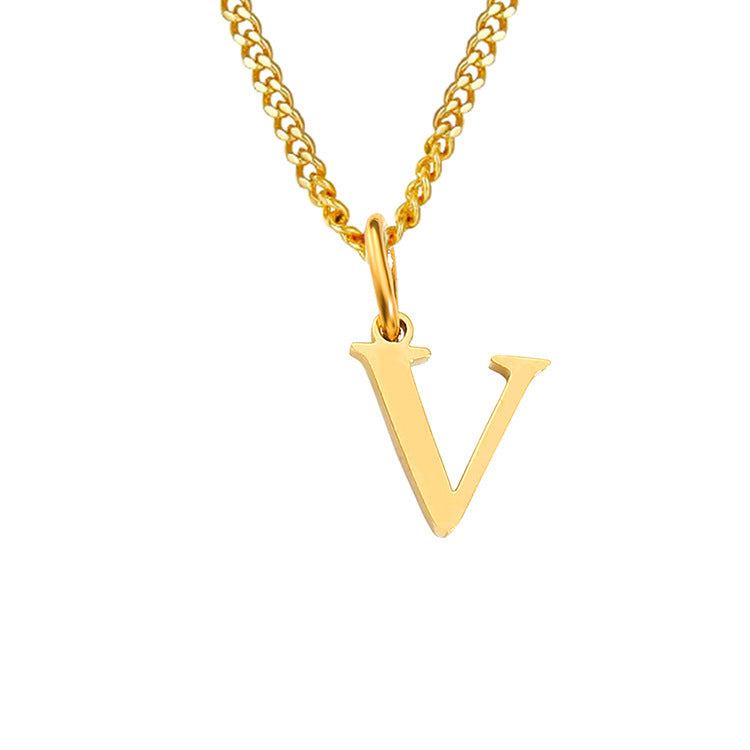 The Monogram — 14K Gold-Plated Personalized Initial Necklace