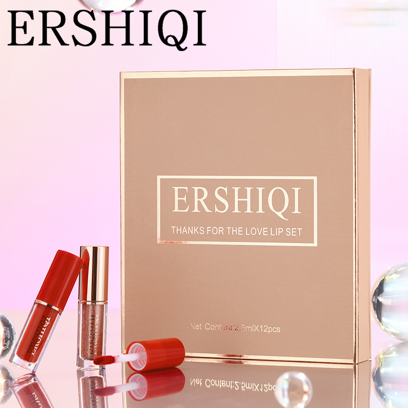 The Velour — 12-Piece Moisturizing Matte Lipstick Gift Set