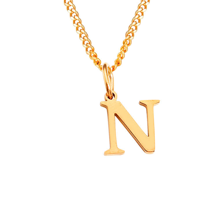 The Monogram — 14K Gold-Plated Personalized Initial Necklace