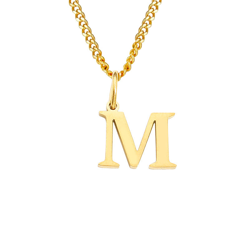 The Monogram — 14K Gold-Plated Personalized Initial Necklace
