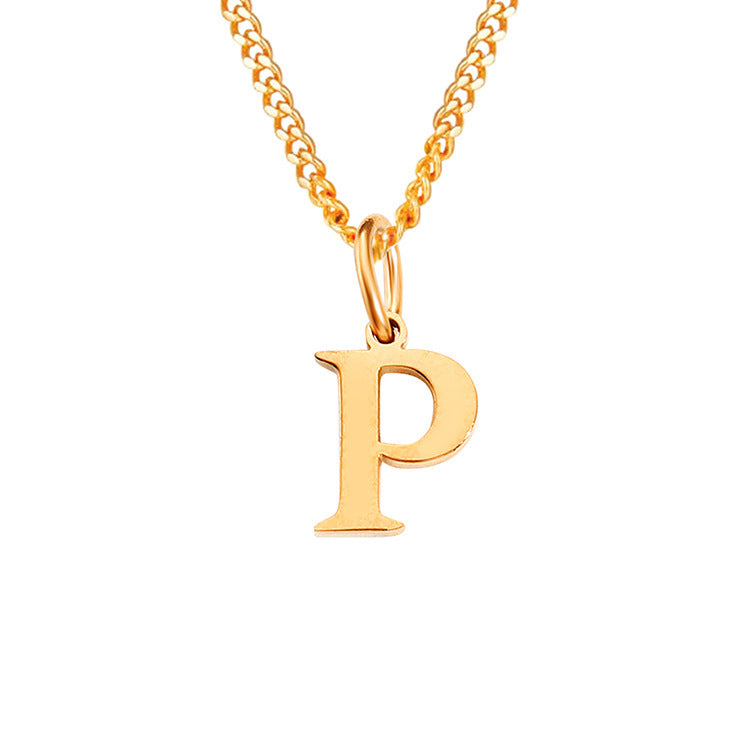 The Monogram — 14K Gold-Plated Personalized Initial Necklace