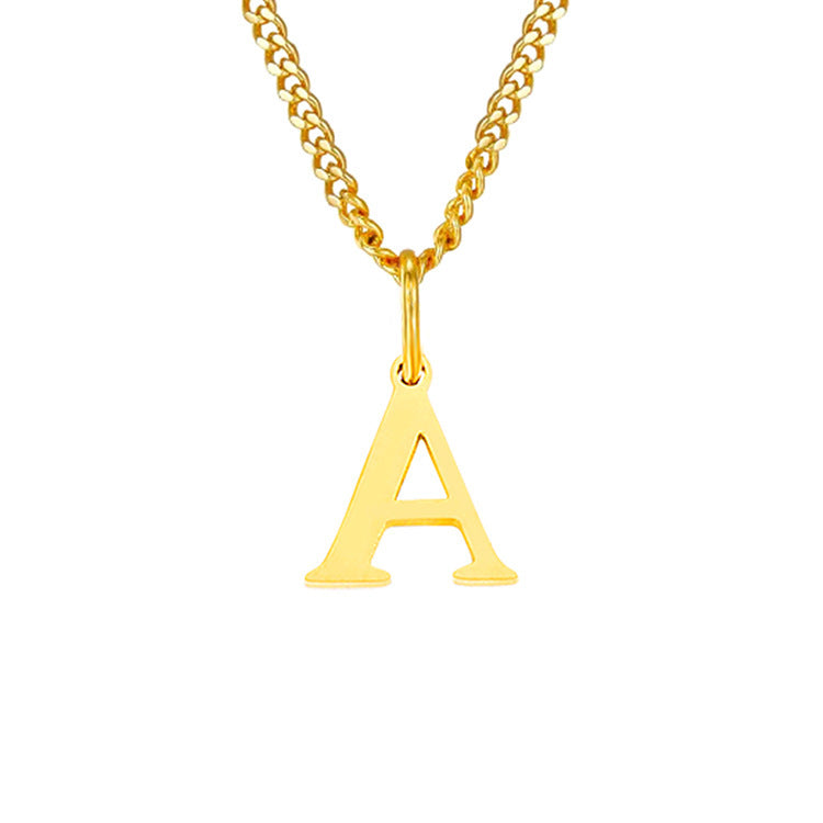 The Monogram — 14K Gold-Plated Personalized Initial Necklace