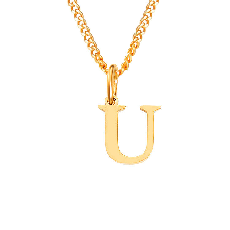The Monogram — 14K Gold-Plated Personalized Initial Necklace