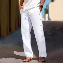 The Monaco — Men's Luxury Linen Beach Pants