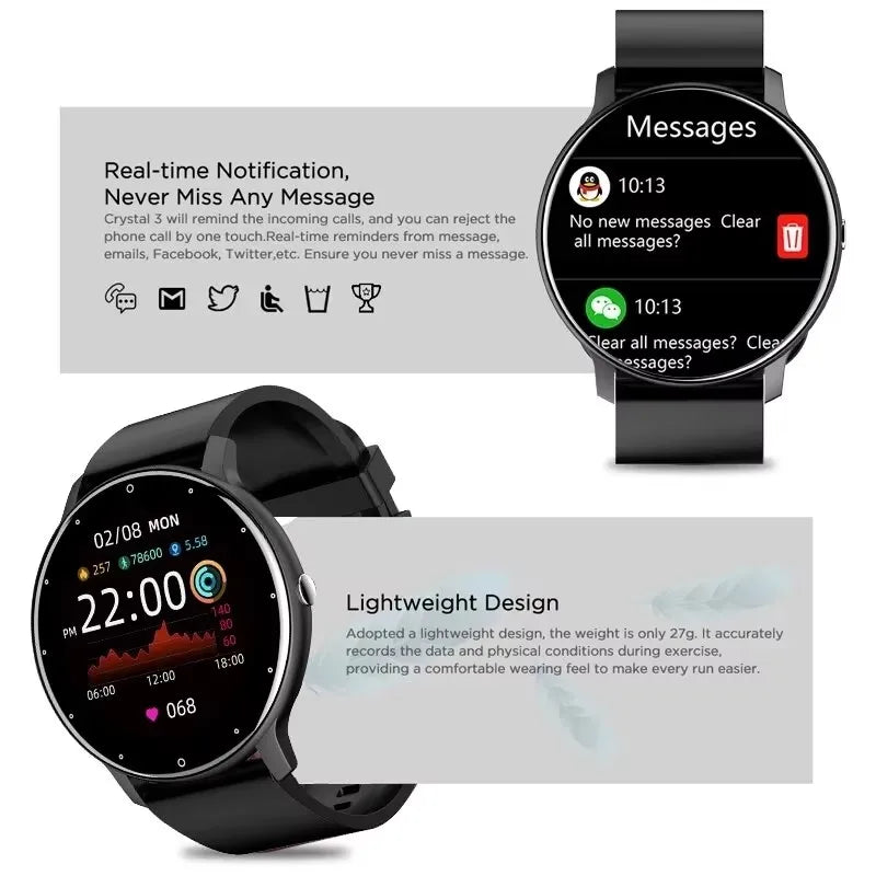 LIGE Men's Smart Fitness Watch
