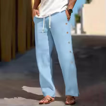 The Monaco — Men's Luxury Linen Beach Pants
