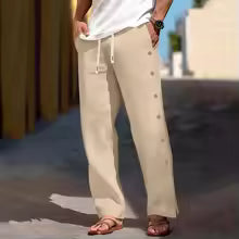 The Monaco — Men's Luxury Linen Beach Pants