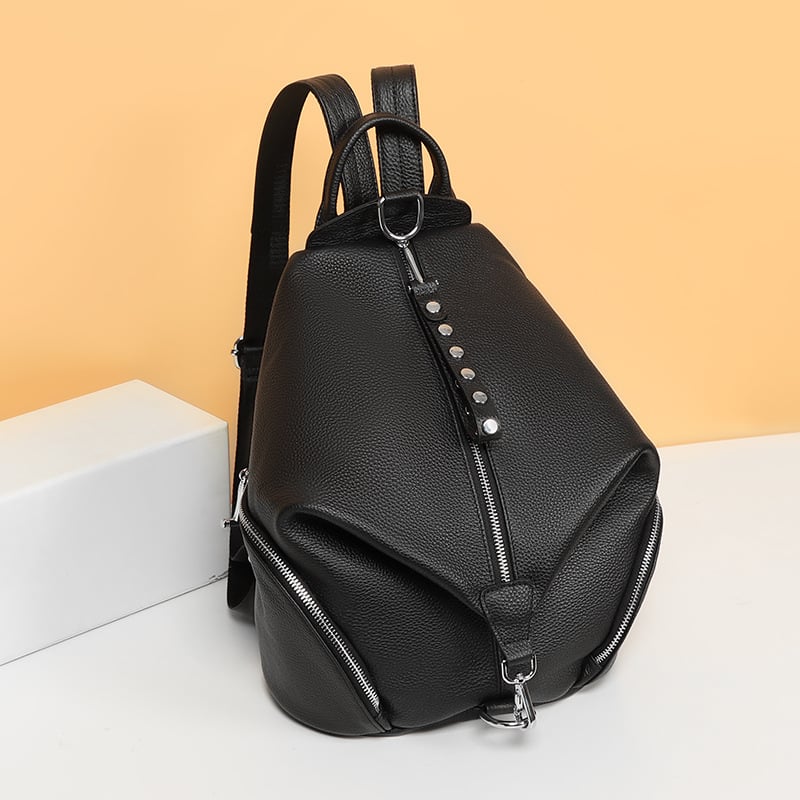 The Geneva — Anti-Theft Structured Leather Tote