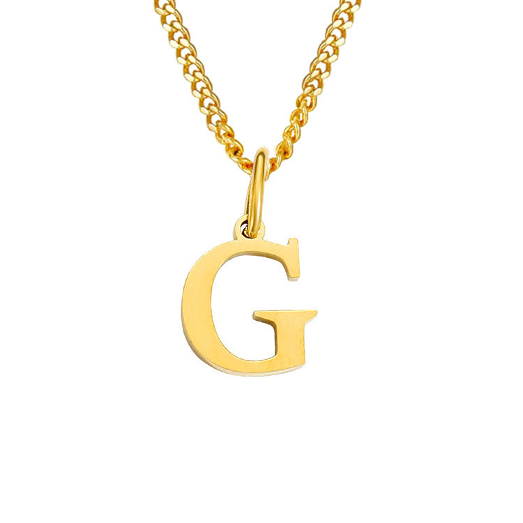 The Monogram — 14K Gold-Plated Personalized Initial Necklace