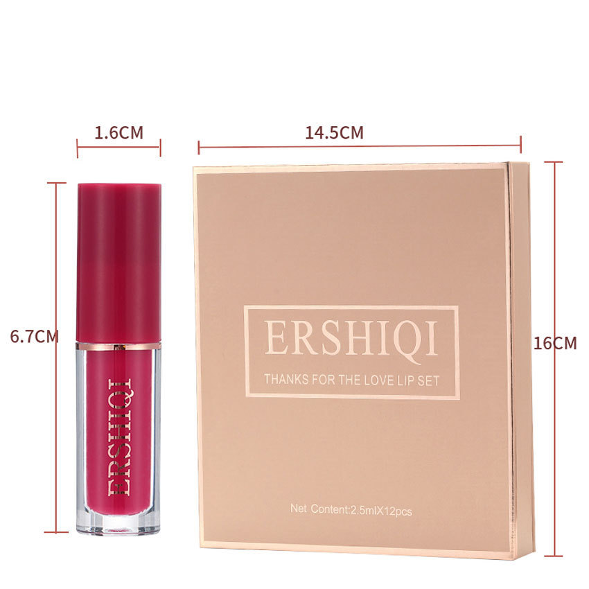 The Velour — 12-Piece Moisturizing Matte Lipstick Gift Set