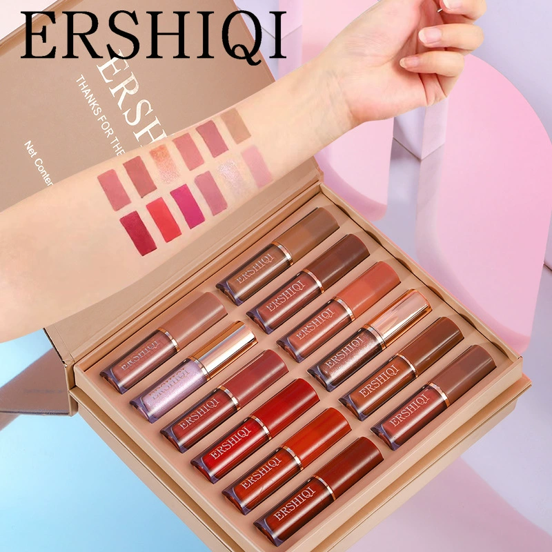 The Velour — 12-Piece Moisturizing Matte Lipstick Gift Set