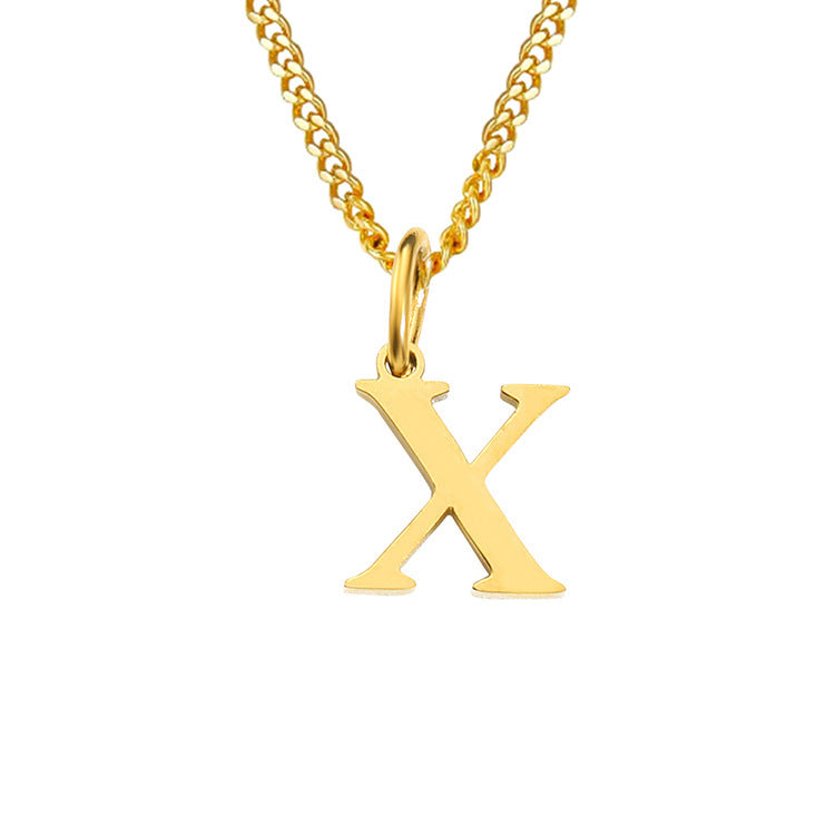 The Monogram — 14K Gold-Plated Personalized Initial Necklace