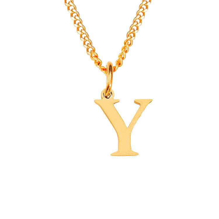 The Monogram — 14K Gold-Plated Personalized Initial Necklace