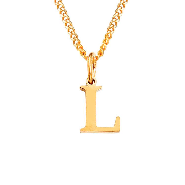 The Monogram — 14K Gold-Plated Personalized Initial Necklace