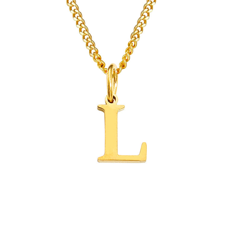 The Monogram — 14K Gold-Plated Personalized Initial Necklace