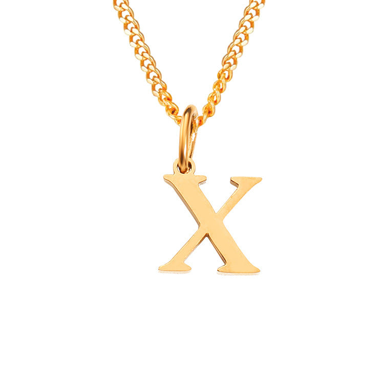 The Monogram — 14K Gold-Plated Personalized Initial Necklace