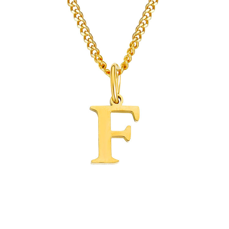 The Monogram — 14K Gold-Plated Personalized Initial Necklace
