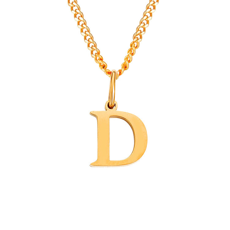 The Monogram — 14K Gold-Plated Personalized Initial Necklace