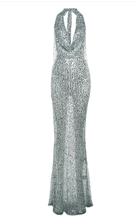 The Lumière — Elegant Sequin Fishtail Gown